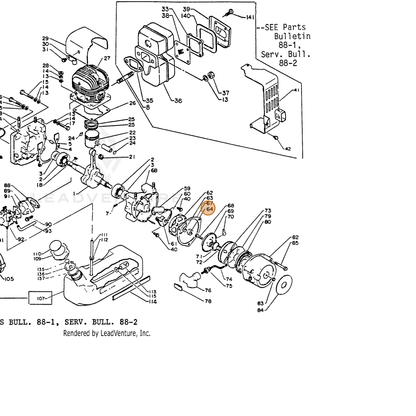ECHO part 10014700910 — IPL diagram snippet (6x zoom, amber highlight)