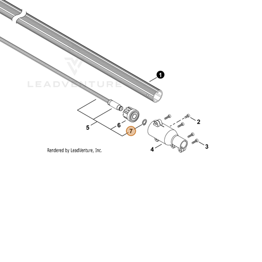 ECHO part 10022922460 — IPL diagram snippet (6x zoom, amber highlight)