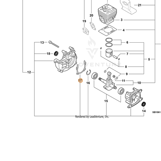 ECHO part 10024255930 — IPL diagram snippet (6x zoom, amber highlight)