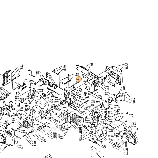 ECHO part 10024413930 — IPL diagram snippet (6x zoom, amber highlight)