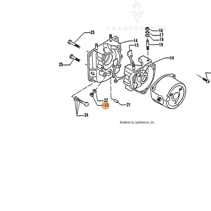 ECHO part 10051000310 — IPL diagram snippet (6x zoom, amber highlight)