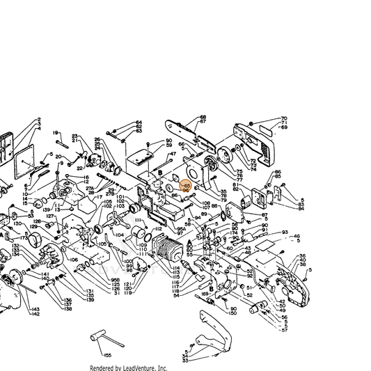 ECHO part 10061413930 — IPL diagram snippet (6x zoom, amber highlight)