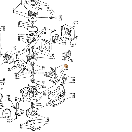 ECHO part 10061601360 — IPL diagram snippet (6x zoom, amber highlight)