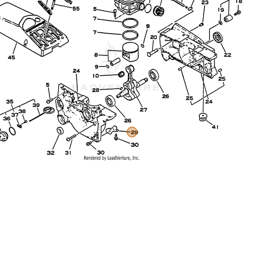ECHO part 10091732430 — IPL diagram snippet (6x zoom, amber highlight)
