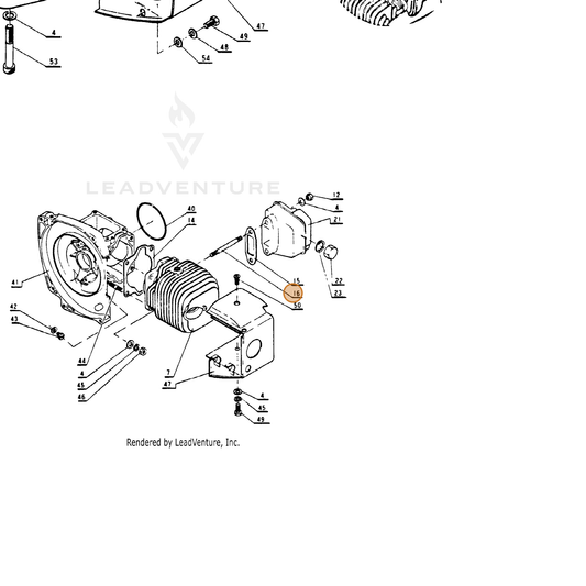 ECHO part 10101400230 — IPL diagram snippet (6x zoom, amber highlight)