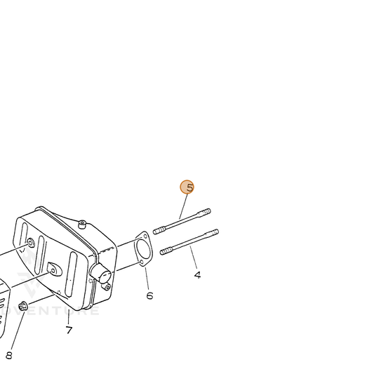 ECHO part 10101411620 — IPL diagram snippet (6x zoom, amber highlight)