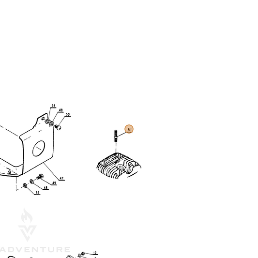 ECHO part 10102000331 — IPL diagram snippet (6x zoom, amber highlight)