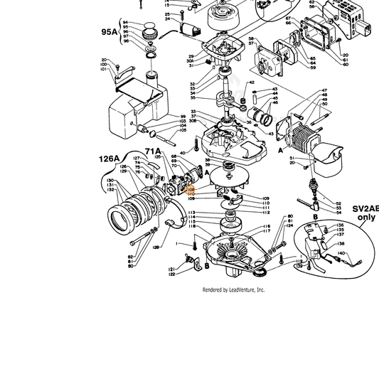 ECHO part 10150005020 — IPL diagram snippet (6x zoom, amber highlight)