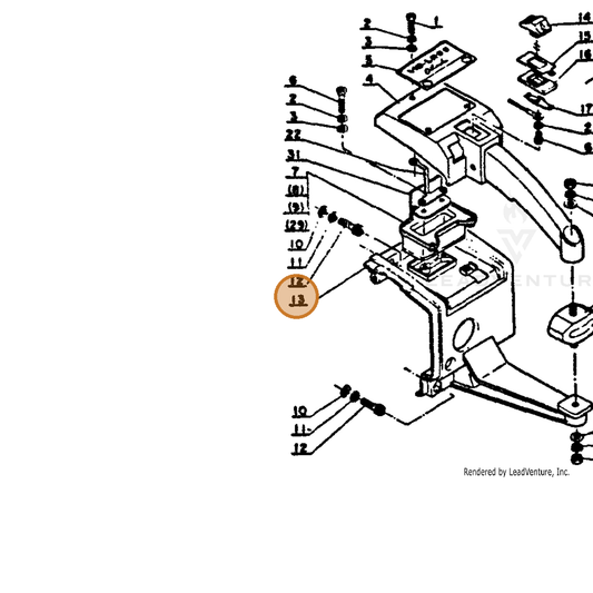 ECHO part 10150110130 — IPL diagram snippet (6x zoom, amber highlight)