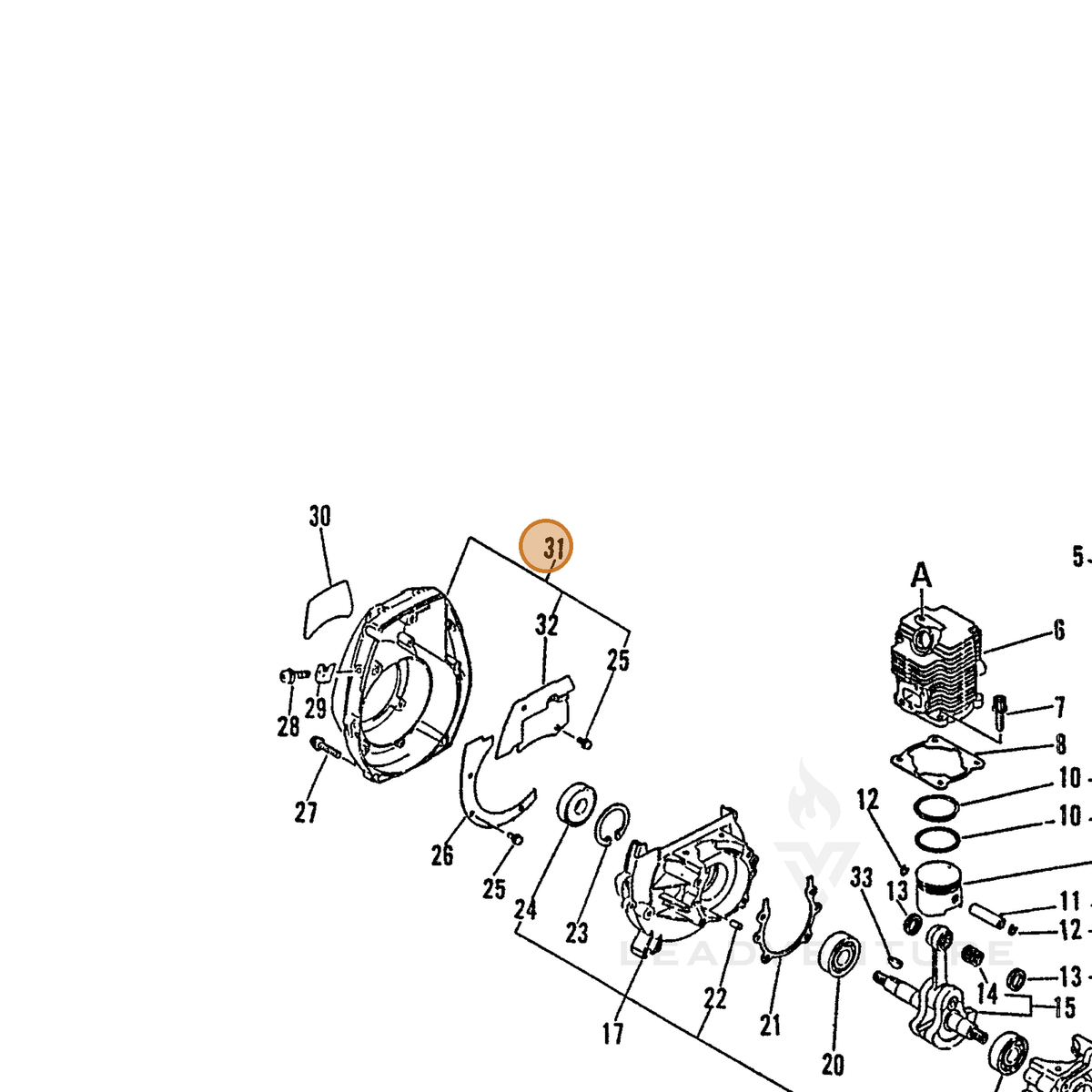 ECHO part 10150352330 — IPL diagram snippet (6x zoom, amber highlight)