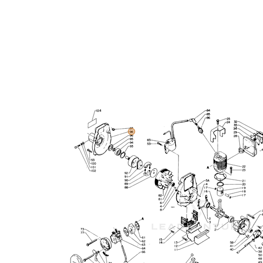 ECHO part 10151106320 — IPL diagram snippet (6x zoom, amber highlight)