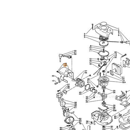 ECHO part 10151401360 — IPL diagram snippet (6x zoom, amber highlight)