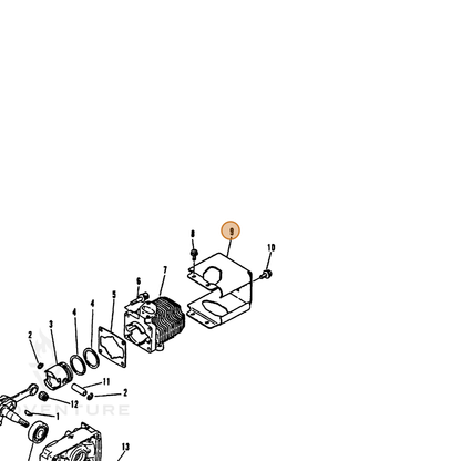 ECHO part 10151403360 — IPL diagram snippet (6x zoom, amber highlight)