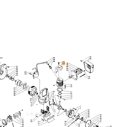 ECHO part 10151404920 — IPL diagram snippet (6x zoom, amber highlight)