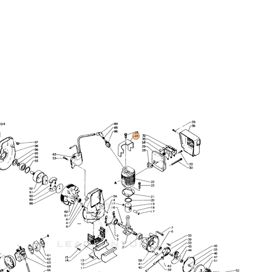 ECHO part 10151404920 — IPL diagram snippet (6x zoom, amber highlight)
