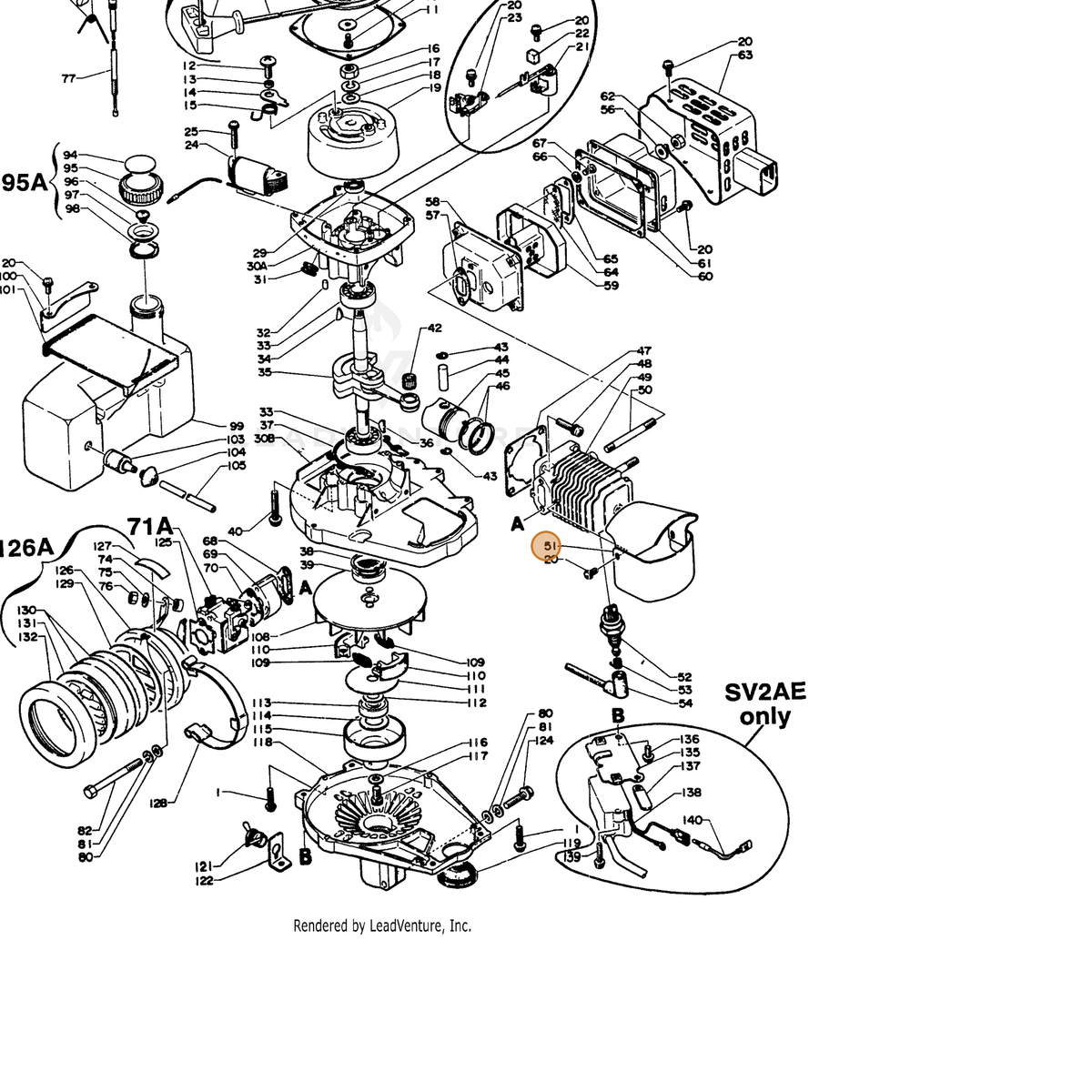 ECHO part 10151405920 — IPL diagram snippet (6x zoom, amber highlight)