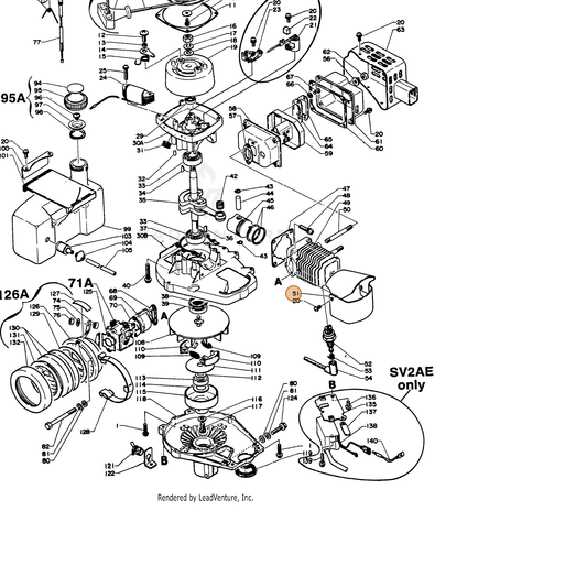 ECHO part 10151405920 — IPL diagram snippet (6x zoom, amber highlight)