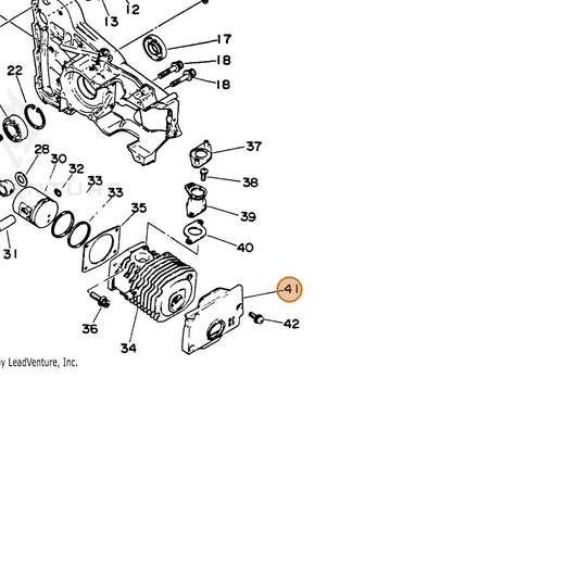 ECHO part 10151415230 — IPL diagram snippet (6x zoom, amber highlight)