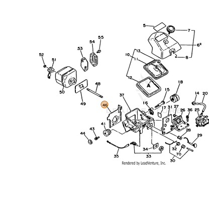 ECHO part 10152919830 — IPL diagram snippet (6x zoom, amber highlight)