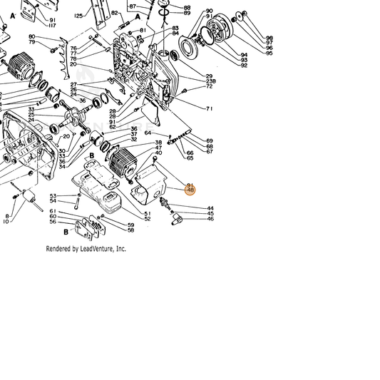 ECHO part 10157616130 — IPL diagram snippet (6x zoom, amber highlight)