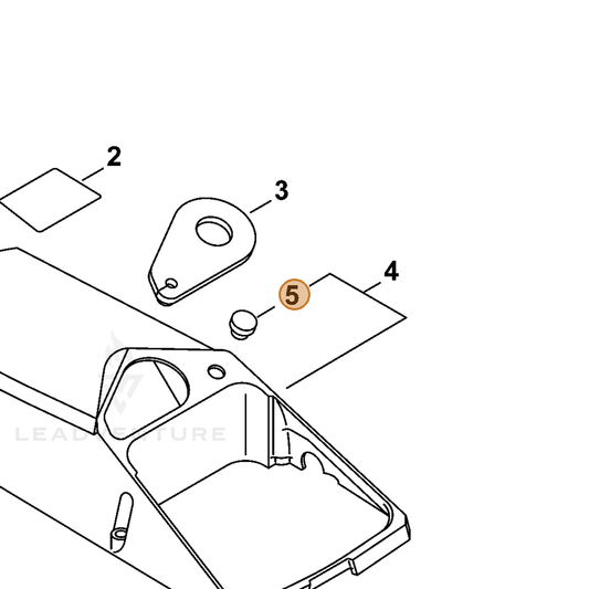 ECHO part 10157830830 — IPL diagram snippet (6x zoom, amber highlight)
