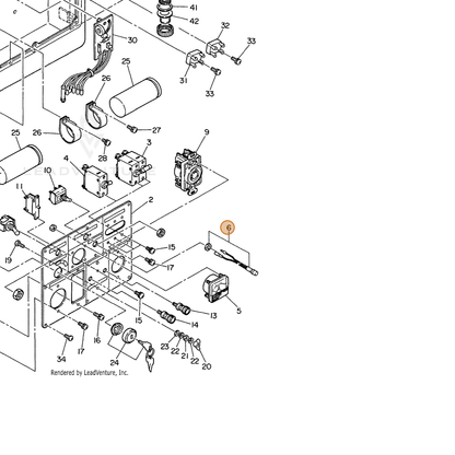 ECHO part 103207517308 — IPL diagram snippet (6x zoom, amber highlight)