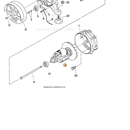ECHO part 103502101508 — IPL diagram snippet (6x zoom, amber highlight)