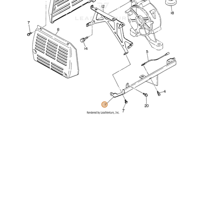 ECHO part 103505010501 — IPL diagram snippet (6x zoom, amber highlight)