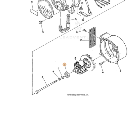 ECHO part 103535820808 — IPL diagram snippet (6x zoom, amber highlight)