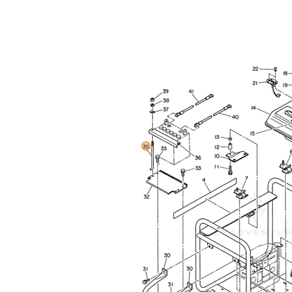 ECHO part 103535992108 — IPL diagram snippet (6x zoom, amber highlight)