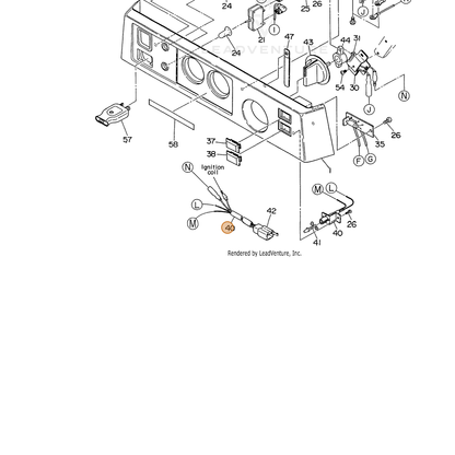 ECHO part 103584113008 — IPL diagram snippet (6x zoom, amber highlight)