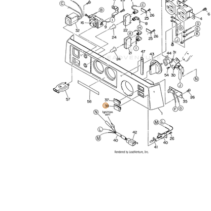 ECHO part 103584113308 — IPL diagram snippet (6x zoom, amber highlight)