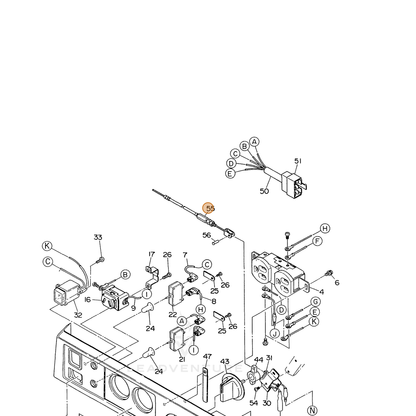 ECHO part 103584560101 — IPL diagram snippet (6x zoom, amber highlight)