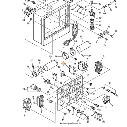 ECHO part 103594564108 — IPL diagram snippet (6x zoom, amber highlight)