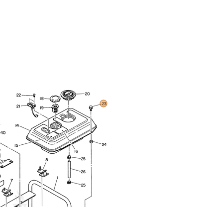 ECHO part 103595998808 — IPL diagram snippet (6x zoom, amber highlight)
