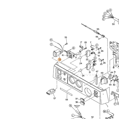 ECHO part 103834064408 — IPL diagram snippet (6x zoom, amber highlight)
