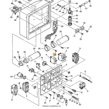 ECHO part 103895998908 — IPL diagram snippet (6x zoom, amber highlight)