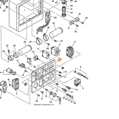 ECHO part 103904100301 — IPL diagram snippet (6x zoom, amber highlight)