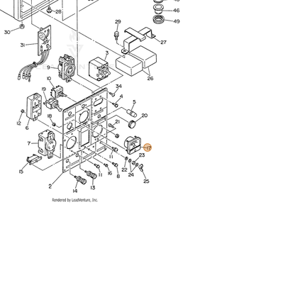 ECHO part 103914790001 — IPL diagram snippet (6x zoom, amber highlight)