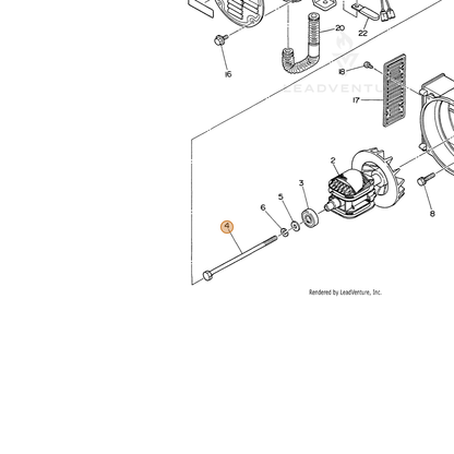 ECHO part 103922510003 — IPL diagram snippet (6x zoom, amber highlight)