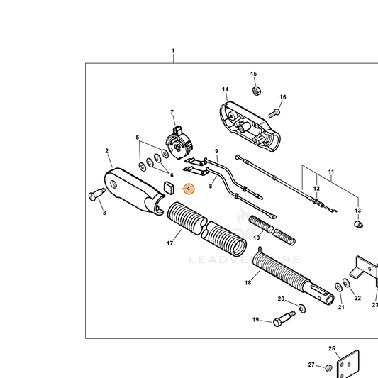 ECHO part 10429321060 — IPL diagram snippet (6x zoom, amber highlight)