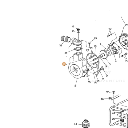 ECHO part 104820006803 — IPL diagram snippet (6x zoom, amber highlight)