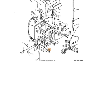 ECHO part 10490507230 — IPL diagram snippet (6x zoom, amber highlight)