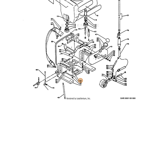 ECHO part 10490507230 — IPL diagram snippet (6x zoom, amber highlight)