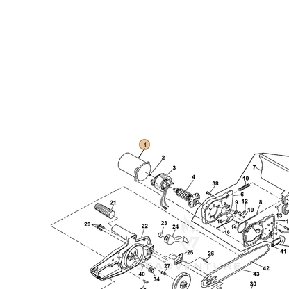 ECHO part 107605304 — IPL diagram snippet (6x zoom, amber highlight)