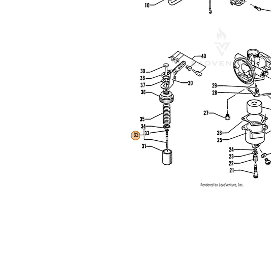 ECHO part 12010301111 — IPL diagram snippet (6x zoom, amber highlight)