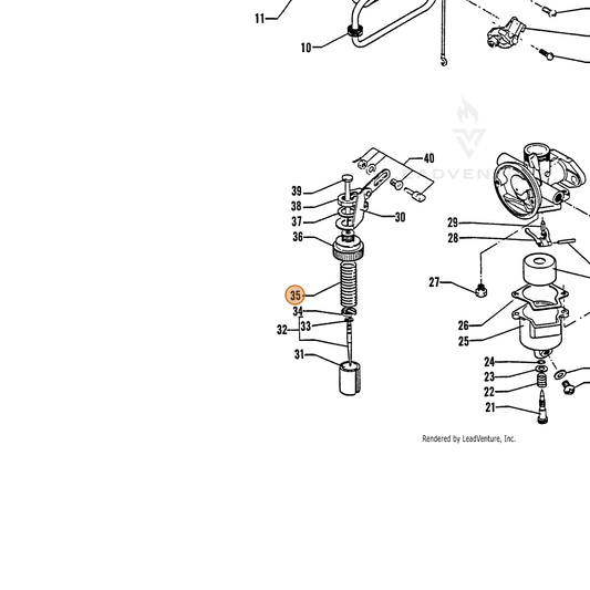 ECHO part 12011400220 — IPL diagram snippet (6x zoom, amber highlight)