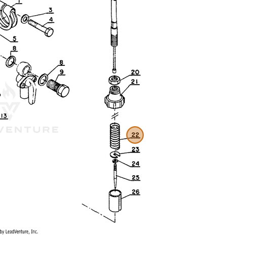 ECHO part 12011401820 — IPL diagram snippet (6x zoom, amber highlight)