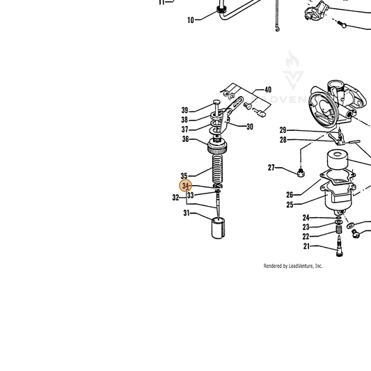 ECHO part 12011500220 — IPL diagram snippet (6x zoom, amber highlight)
