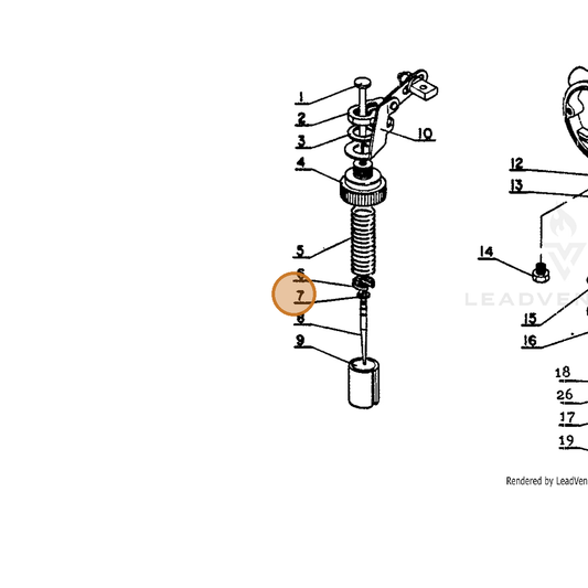 ECHO part 12011600220 — IPL diagram snippet (6x zoom, amber highlight)